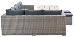 Garden Impressions Tennessee lounge dining set links 5-delig vintage willow - texfiber