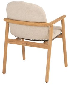 4 Seasons Outdoor Samos dining chair teak  Tuinstoel    beige weerbestendig