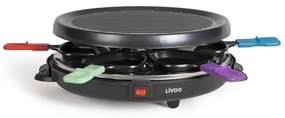 Livoo Gourmetstel 6 personen 800 W zwart