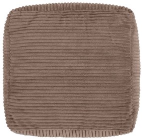 Theo Corduroy Poef - Mocha Bruin