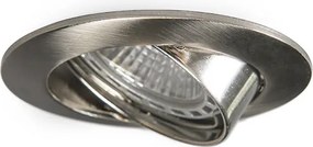 Smart inbouwspot staal incl. WiFi GU10 kantelbaar - Edu