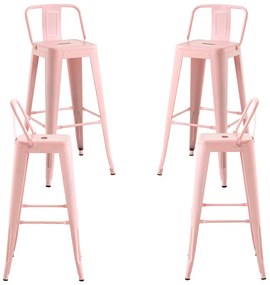 Set 4 Krukken Torix Rugleuning