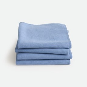 Set van 4 servetten van gewassen linnen Victorine