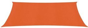 vidaXL Zonnezeil 160 g/m² 2x3,5 m HDPE oranje