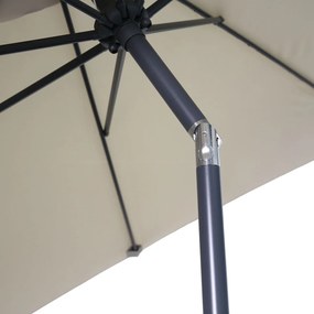 Garden Impressions Lotus stokparasol 250x250 - ecru