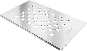 Mexen Hugo douchebak afdekking, inox - 42910001
