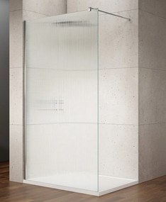 Saniclear Ridge inloopdouche 70x200cm ribbelglas chroom