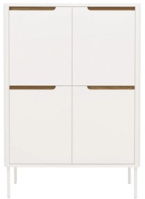 Tenzo Switch Moderne Wandkast Mat Wit MDF - 90x45x128cm.