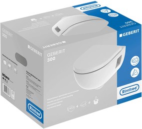 Geberit 300 wandcloset Rimfree Pack met softclose zitting