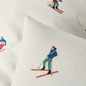 Bedlinnenset van 30% gerecycled katoen, recht kussensloop.Tout Schuss