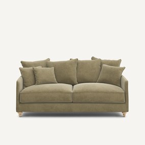 3-zits slaapbank van linnen fluweel, LAZARE