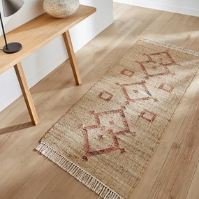 Vloerkleed voor in de hall, in jute, handgeweven, Panaji
