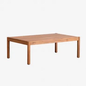 Rectangulaire 120x75 Cm Acaciahouten Tuintafel Melvin Acacia Bruin - Sklum