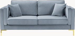 Bank Luis (2-zits) in fluwelen look