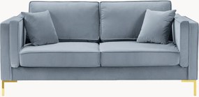 Bank Luis (2-zits) met fluweel effect, B 160 cm