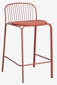 Pack Van 2 Hoge Tuinkrukken Van Staal Anerina Terracota & ↑65 Cm & Terracota - Sklum