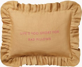 Handgemaakte katoenen kussenhoes Quote