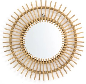 Spiegel in rotan, zonvormig Ø60 cm, Nogu