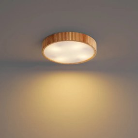 Japandi plafondlamp hout 60cm 5-lichts - Lyra