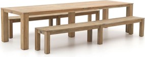 Picknickset ROUGH | 10 personen | Tuinset teakhout | 3-delig | Kees Smit Tuinmeubelen