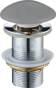 Mexen klik-klak afvoerplug rond, lichtgrijs keramisch mat - 79910-61