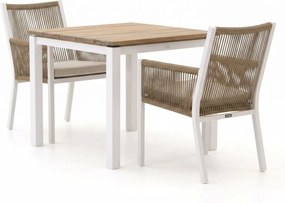 Diningset Manifesto  | 2 personen | Tuinset teakhout | 3-delig | Kees Smit Tuinmeubelen
