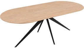 Goossens Excellent Eettafel Uniek, Semi rond 180 x 100 cm