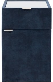 Goossens Nachtkastje Briljant Luxe, 1 deur rechts, 1 lade, met inleg glasblad