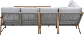 Garden Impressions Hannie lounge dining set 5-delig - light teak look