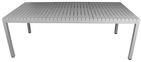 YASU Lichtgrijs (asgrijs) - MODERNE RECHTHOEKIGE TUINTAFEL (voor keuken, café, tuin), 210 cm