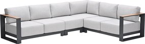Garden Impressions Malakka loungebank 4-delig - light teak look