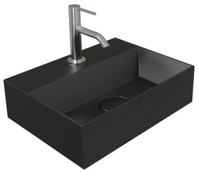 Salenzi Spy Fontein met clickwaste 40x30 cm mat zwart