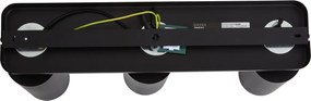 Moderne plafondlamp zwart 3-lichts GU10 70mm - Jeana Luxe