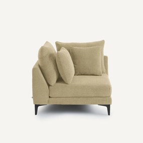 Hoekbank van gevlochten polyester, MODERNISTE, ontwerp Emmanuel Gallina