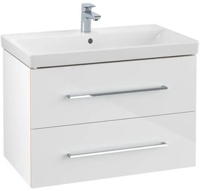 Villeroy & Boch Avento wastafelonderkast 760x520x447 met 2x lade crystal white A89100B4