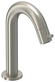 IVY Bond Fonteinkraan - gebogen - opbouw - laag - Geborsteld nickel PVD 6401053