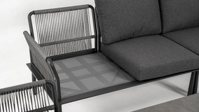 DATHO OUTDOOR Hoek Loungeset - Trino - Aluminium - Datho Outdoor - Donkergrijs