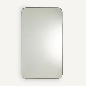 Spiegel in ijzermetaal met verouderd messing H140 cm Caligone