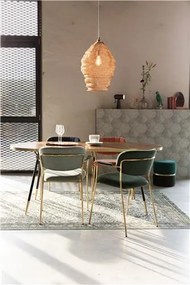 House of Rebels Eetkamerstoel - Roos - Goud/Donkergroen - House of Rebels