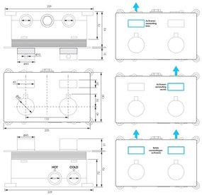 Brauer Chrome Edition thermostatische inbouw badkraan met badvulcombinatie en staafhanddouche set 3 chroom