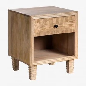 Pack Van 2 Rechthoekige Nachtkastjes 45x40 Cm Van Marani Mangohout Mangohout - Sklum