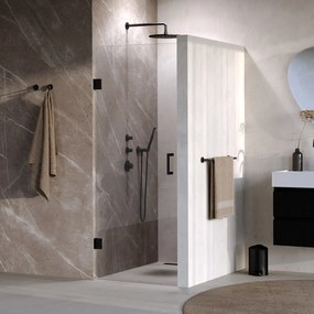 Brauer Void profielloze nisdeur 70cm zwart mat