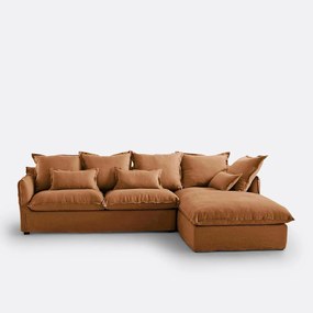 Hoes in linnen voor hoekbank Odna