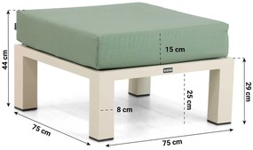 Hoek loungeset 5 personen Aluminium Taupe  Lifestyle Garden Furniture Luca