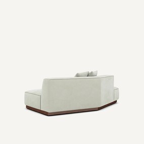 Halve bank links in stonewashed fluweel, JACOPO