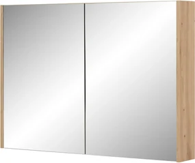 Saqu spiegelkast 100x14x70cm naturel eiken