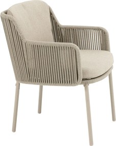 4 Seasons Bernini tuinset 7-delig - Prado tuintafel Ø160 cm - ceramic sabbia latte