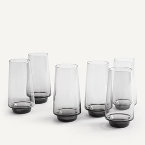 Set van 6 waterglazen, hoog model, Spiga