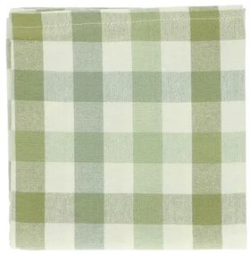 Theedoek, katoen, geruit, groen