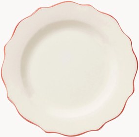 Handbeschilderd ontbijtbord Scalloped